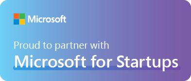 Proud to partner with Microsoft for Startups